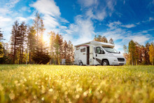 Family Vacation Travel RV, Holiday Trip In Motorhome