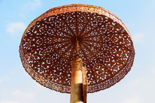 Gold Umbrella On Sky, Art Of Thailand
