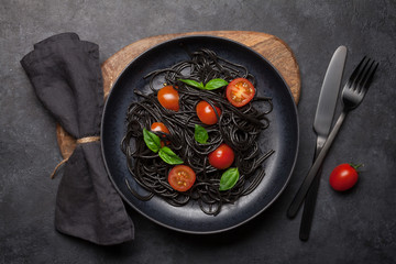 Sticker - Black spaghetti pasta