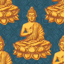 Sitting Buddha Pattern
