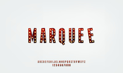 Poster - marquee bold modern tall condensed sans serif font vector design isolated on white background