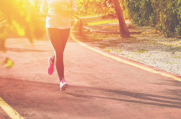Wall Mural - fitness woman jogging