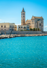 Poster - Trani waterfront with the beautiful Cathedral. Province of Barletta Andria Trani, Apulia (Puglia), southern Italy.