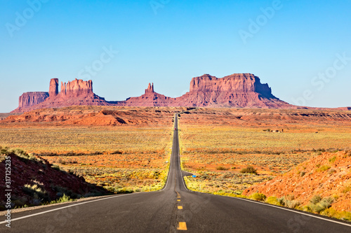 Scenic Road leading to Monument Valley Wallpaper Mural