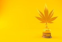Cannabis Leaf Golden Trophy