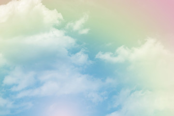 Wall Mural - cloud background with a pastel colour
