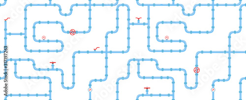 Cuadros en Lienzo Horizontal industrial seamless pattern