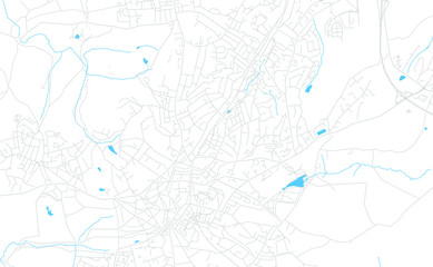  Royal Tunbridge Wells, England bright vector map
