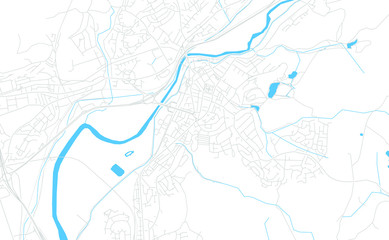  Neath, Wales bright vector map