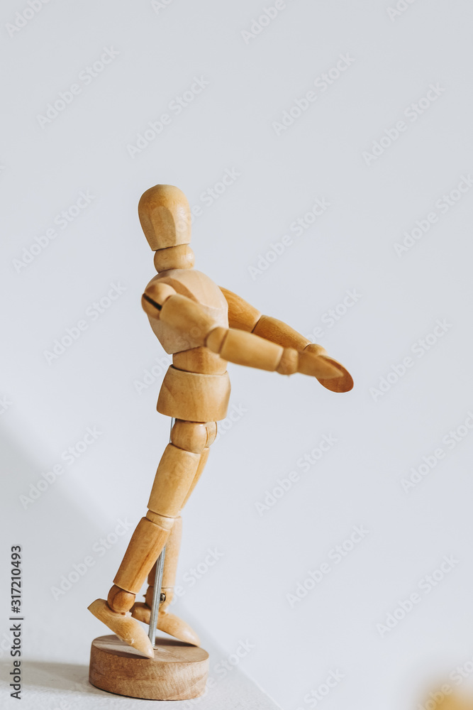 HUMAINS MANNEQUIN MODÈLE En Bois Artiste Modèle Articulé Mannequin EUR 21,65 - FR