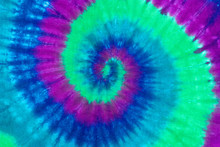 Tie Dye Pattern Hand Dyed On Cotton Abstract Background