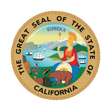 Vector Of Beautiful California Republic Seal.