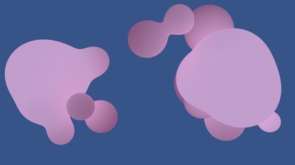 Poster - Abstract liquid shape colored lush lava and aqua menthe on whit backgrounds. Fluid design. Isolated gradient waves . New Abstraction grade From Composition. 3d rendering