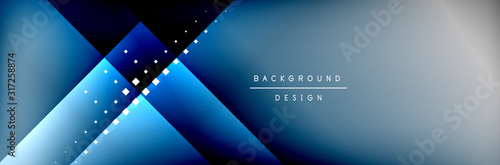 Fotografía Abstract background - squares and lines composition created with lights and shadows