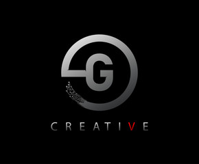 Letter G Digital Network , Technology and digital abstract line network circuit vector logo.