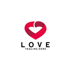 love logo icon vector isolated