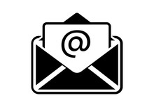Phone Email Fax Icon In An Isolated Vector Shape With A White Background.