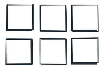 Fototapete - Set of hand drawn elements template color editable. hand drawn elements symbol vector sign isolated on white background illustration for graphic and web design.