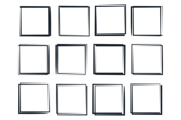 Fototapete - Set of hand drawn elements template color editable. hand drawn elements symbol vector sign isolated on white background illustration for graphic and web design.
