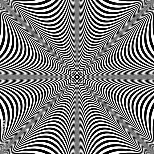 Abstract op art design. Lines texture.