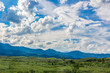 © Maya_parf - Beauty In Nature Summer Landscape. Amazing Blue Sky With Beautiful Clouds, Mountains, Field With Green Grass. Aerial Rural View In Rio de Janeiro District. Brazilian Countryside.