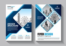 Business Abstract Vector Template. Brochure Design, Cover Modern Layout, Annual Report, Poster, Flyer In A4 With Colorful Triangles, Geometric Shapes For Tech, Science, Market With Light Background