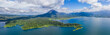 Panoramic view of beautiful Lake Arenal, Costa Rica.