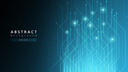 Wall Mural - blue abstract technology cyberspace background,speed data transfer background,technology communicati