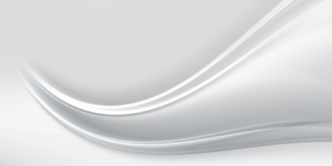 Wall Mural - abstract fractal blurred wave on a light gray background for design.