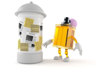 Sticker - Perfume character with advertising column