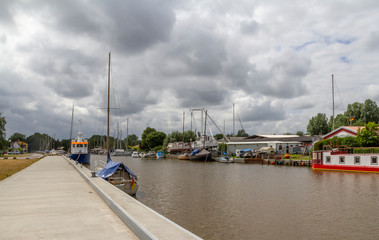 Wall Mural - waterside scenery in Frisia