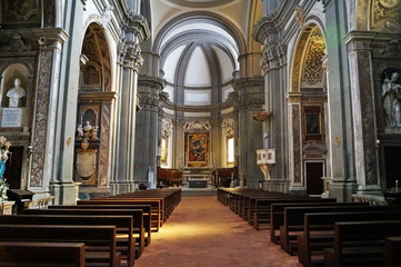 Wall Mural - Interior of the cathedral of Pescia, Tuscany, Italy