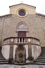 Wall Mural - Facade of Collegiate Priory of Saints Stephen and Niccolao, Pescia, Tuscany, Italy