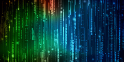 2d illustration abstract futuristic electronic circuit technology background