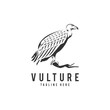 Vulture Logo Vector Icon Illustration