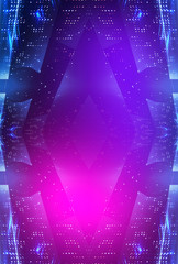 Wall Mural - Ultraviolet abstract light. Light element, light line. Violet and pink gradient. Modern background, neon light. Empty stage, spotlights, neon. Abstract futuristic neon background.