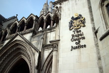 Exterior View Of The Royal Courts Of Justice In London, England