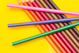 Fototapeta Tęcza - colored pencils, color gamut