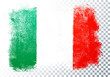 Vector Illustration Distortion Grunge Flag Of Italy