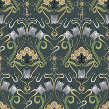 Art Nouveau Floral Pattern