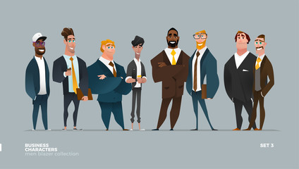 Wall Mural - Businessmen Collection in Modern Casual Business Wear