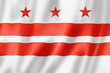 Washington, District of Columbia flag, USA