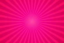 Pink Sunburst Pattern Background. Rays. Radial. Abstract Banner. Vector Illustration