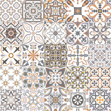 Set Of Tiles In Portuguese, Spanish, Italian Style. For Wallpaper, Backgrounds, Decoration For Your Design, Ceramic, Page Fill And More.