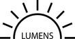 lumen icon, vector illustration.