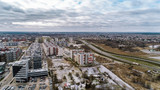 Fototapeta Paryż - Perkunkiemis view from the drone