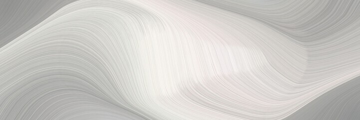Wall Mural - moving designed horizontal header with light gray, dark gray and ash gray colors. dynamic curved lines with fluid flowing waves and curves