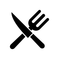 Wall Mural - flatware - fork, spoon , plate and knife icon vector design template