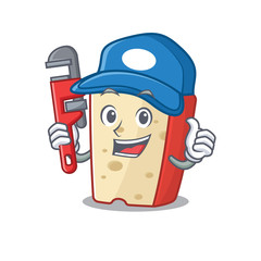 Poster - Cool Plumber dutch cheese on mascot picture style