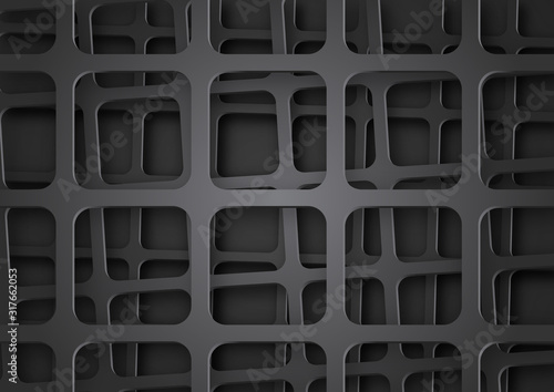 Abstract Dark Metal Mesh Background - Modern Graphic Design for Your Project,...